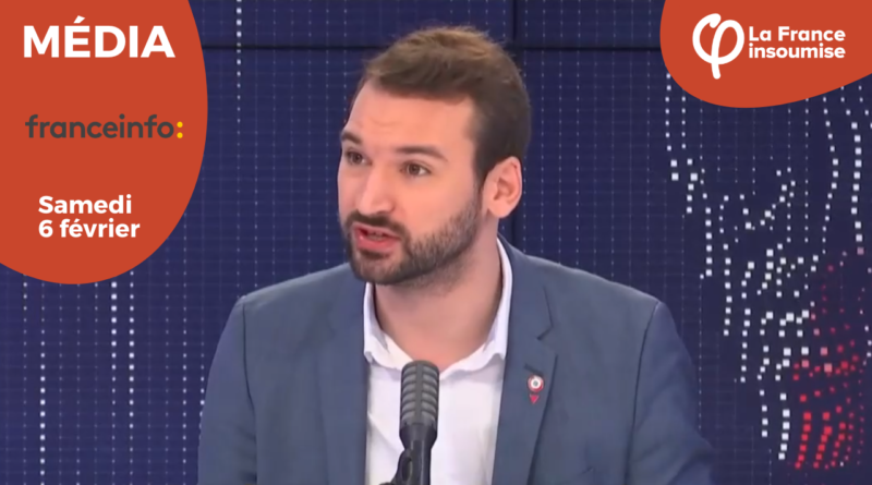 Ugo Bernalicis invité politique du 8h30 france info